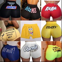 snickers candy booty shorts