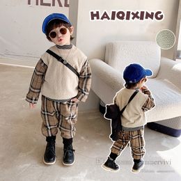 Long Sleeves Tracksuit Sweater 2pcs Boys Clothing Outfits Hat Set Warm 2020 Hot