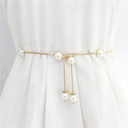 Day of Saturn Womens Belt for Dress Stretch Circle Loop Imulate Pearl Day of Saturn Womens Belt for Dress Stretch Circle Loop Imulate Pearl