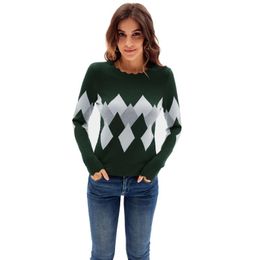 Womens Long Lantern Sleeve Crewneck Loose Pullover Sweater Casual Bat Sleeve Drop Sweatshirt Crop Tops