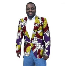 ONTBYB Mens Blazer Long Sleeves African Prints African Tribal Suit Jacket Casual Jackets 
