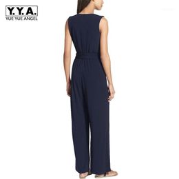 Mono De Mujer De Gasa Suelta De Ocio Sólido Elegante Mono De Mujer De Gasa Suelta De Ocio Sólido Elegante