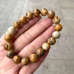 Natural Yellow Elephant Skin Jasper Stone Round Beads for Jewelry Making DIY 15" Natural Yellow Elephant Skin Jasper Stone Round Beads for Jewelry Making DIY 15"