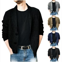 YUNY Mens Stitching Relaxed-Fit Fall/Winter Pullover Sweater Tops Black S YUNY Mens Stitching Relaxed-Fit Fall/Winter Pullover Sweater Tops Black S