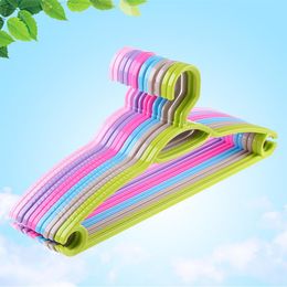 10pcs/lot 29.5cm plastic childrens clothes rack for household multi-function clothes rack Color: Blue 10pcs/lot 29.5cm plastic childrens clothes rack for household multi-function clothes rack Color: Blue