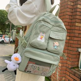 DRTGRHBFG School Backpack Nylon Backpack for Women Men Cute School Backpack 