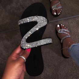 black bling flip flops