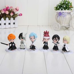 6pcs//Set Bleach Kurosaki Ichigo Characters Figur Modell Spielzeug 8cm