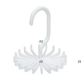 Tie Rack de plástico de 360 grados de rotación del estante Traje organizador del armario de prendas de vestir Tie Rack de plástico de 360 grados de rotación del estante Traje organizador del armario de prendas de vestir