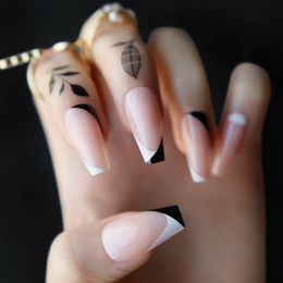 Buy French Nails Black White Online Shopping At Dhgate Com