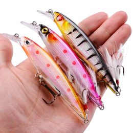 VIAIA Fishing Lure 2021 Minnow Japón Hundiendo cebos Nuevo señuelo de Pesca para Pesca Pike Realis Jerkbait 95mm 15g Wobblers Ryuki Daño Cebo Color : A, Size : 95mm