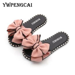 ribbon sandals flat