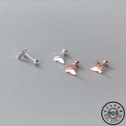 Lady Rose Gold Pendientes S925 Silver Golden Butterfly Woman 