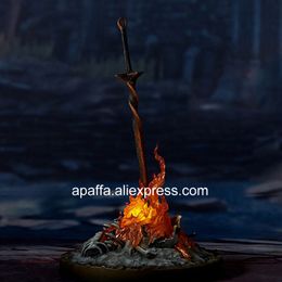 Dark Souls Bonfire Glow Sword 9" PVC Figure Model Toy With LED Light 