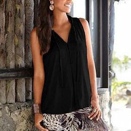 Plus Size Sleeveless Tops Pure Color Casual Pullovers Tank Top Simple Basic Tees Shirts Office Blouses S-6XL