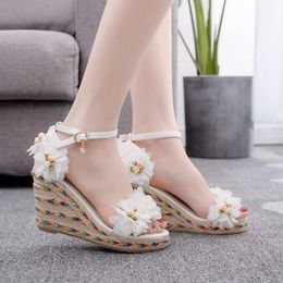 Sandalia De Plataforma Mujer Blanca 580p Sandalia De Plataforma Mujer Blanca 580p