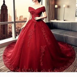 maroon wedding gowns