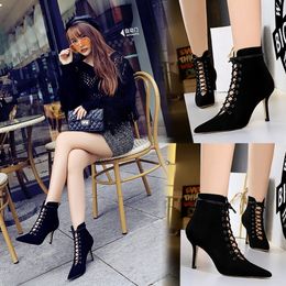 Por mayor Black Stiletto Boots Spikes - Comprar artículos baratos de  suministro de Argentina en China | DHgate.com