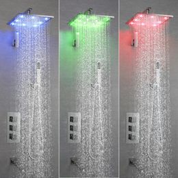 Cabezal De Ducha Cuadrado Led Grifo De Baño Ducha Lluvia Mos Cabezal De Ducha Cuadrado Led Grifo De Baño Ducha Lluvia Mos