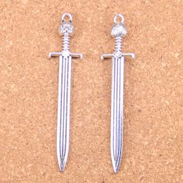 Free Ship 760 pieces bronze plated sword charms 20x10mm B2130 
