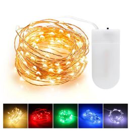 El cobre cadena de luz LED Wire celular botón Powered Hada fiesta de la boda para la luz El cobre cadena de luz LED Wire celular botón Powered Hada fiesta de la boda para la luz