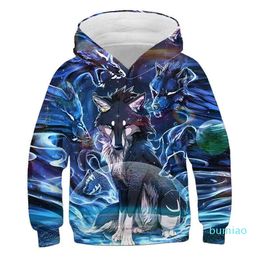 Cool Wolf Head Jacket Pullover Hooded 
