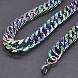 10 Rainbow Necklace Chains Stainless Steel 18" Cable Chain Link Jewelry BULK 10 Rainbow Necklace Chains Stainless Steel 18" Cable Chain Link Jewelry BULK