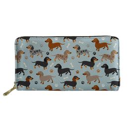 Women Dachushund Dog With Dogs Leather Wallet Large Capacity Zipper Travel Wristlet Bags Clutch Cellphone Bag Women Dachushund Dog With Dogs Leather Wallet Large Capacity Zipper Travel Wristlet Bags Clutch Cellphone Bag