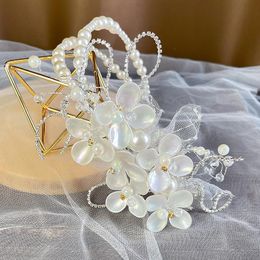 Women Wedding Bridal Crystal Glaze Flower Faux Pearl Hair Clip Hair Pin Headband Women Wedding Bridal Crystal Glaze Flower Faux Pearl Hair Clip Hair Pin Headband