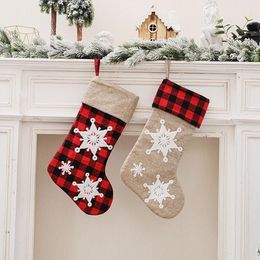 Stockings de Navidad Decoraciones Bordado Ornamentos Colgantes Regalo Bolsa de caramelo Stockings de Navidad Decoraciones Bordado Ornamentos Colgantes Regalo Bolsa de caramelo