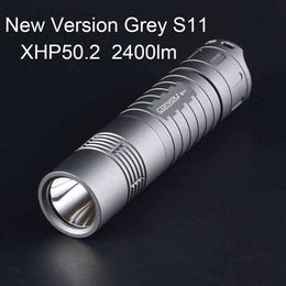 Mini Portable 1000LM Q5 LED Stainless Steel Key Chain Flashlight Torch AAA/10440 