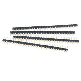 Black 90 Degree 2.54mm 3x40P Pins Three Row Right Angle Pin Header ConnectorF Pl