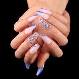 Discount Blue French Manicure 21 On Sale At Dhgate Com