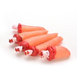 wholesale 1set 5pcs props spoof toy bloody severed finger body parts chop halloween decorations