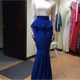 peplum top with train