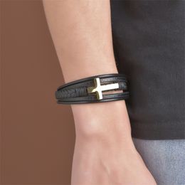 Diseño Cruzado Multicolor Clásica Pulsera De Cuero Para De S Diseño Cruzado Multicolor Clásica Pulsera De Cuero Para De S