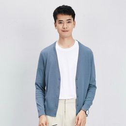 LINGMIN Mens Round Neck Knitted Cardigan Full Zip Solid Slim Fit Long Sleeve Sweaters LINGMIN Mens Round Neck Knitted Cardigan Full Zip Solid Slim Fit Long Sleeve Sweaters