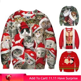 holiday cat sweaters