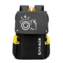 4 Piezasjuego De Mochila Naruto De Doble Cara+fiambrera+más 4 Piezasjuego De Mochila Naruto De Doble Cara+fiambrera+más