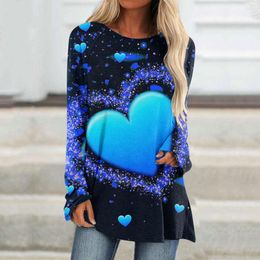 Blusas Moda Mujer Cuello En V Estampado Día De San Valentín Blusas Moda Mujer Cuello En V Estampado Día De San Valentín