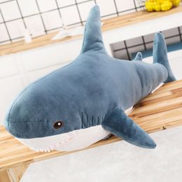 Giant 51'' Simulation Black Shark Killer Whale Plush Dolls Stuffed Handmade Toys