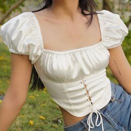 blusa corset blanca