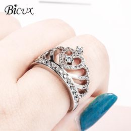 Bicux Lindo Anillo De Joyería De Zirconia Cúbica De Cristal Bicux Lindo Anillo De Joyería De Zirconia Cúbica De Cristal