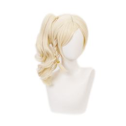 blonde wig ponytail