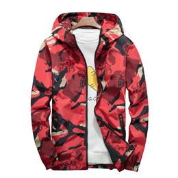 Chaqueta informal para hombre  abrigo militar  rompevientos  ropa de marca SA779  primavera y otoño #Red 