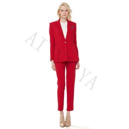 Ladies Red Trouser Suit Australia | New 