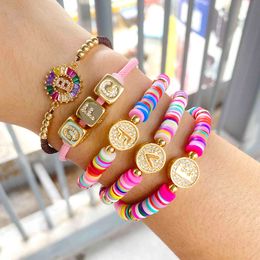 HASYH 18 Colors Charm Leather Bracelets for Women & Men Multiple Layers Wrap Bracelets Couple Gifts Fashion Jewelry Wholesale Pink 20cm HASYH 18 Colors Charm Leather Bracelets for Women & Men Multiple Layers Wrap Bracelets Couple Gifts Fashion Jewelry Wholesale Pink 20cm