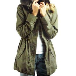 womens military jacket with hood
