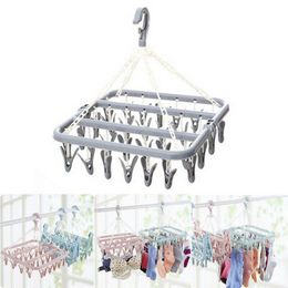 2 X 18 Peg Dryer Washing Line Airer Clothes Horse Socks,Underwear,Pants Hanger 