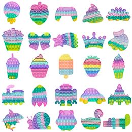 15pcs Llavero Popit Juguetes Sensoriales Al Por Mayor Fidget 15pcs Llavero Popit Juguetes Sensoriales Al Por Mayor Fidget